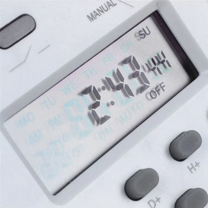 A98E-6X DC 12V Digital LCD Power Programmable Timer Time Switch Relay 16A Amps