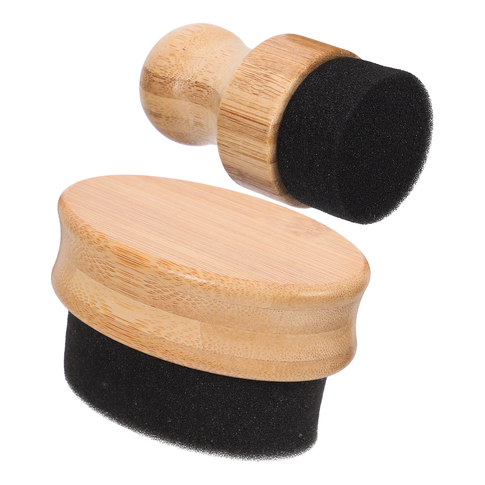 

2 Pcs Oil Wax Applicator Bamboo Table Brush Furniture Conditioner Cutting Board Waxing Tool for Kitchenware Maintenance