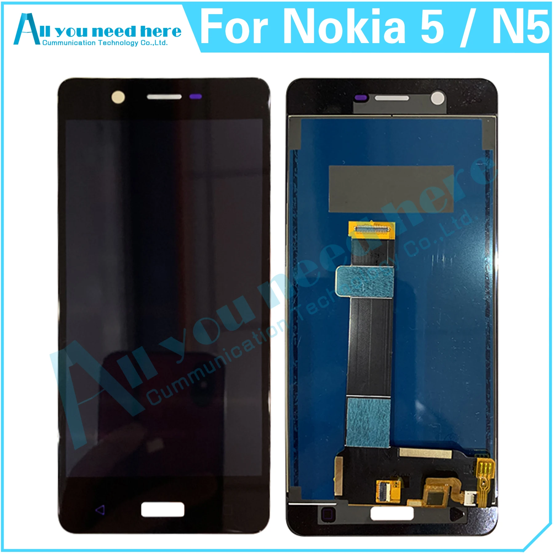 100% Test For Nokia 5 N5 TA-1053 TA-1024 TA-1044 TA-1027 LCD Display Touch Screen Digitizer Assembly Repair Parts Replacement