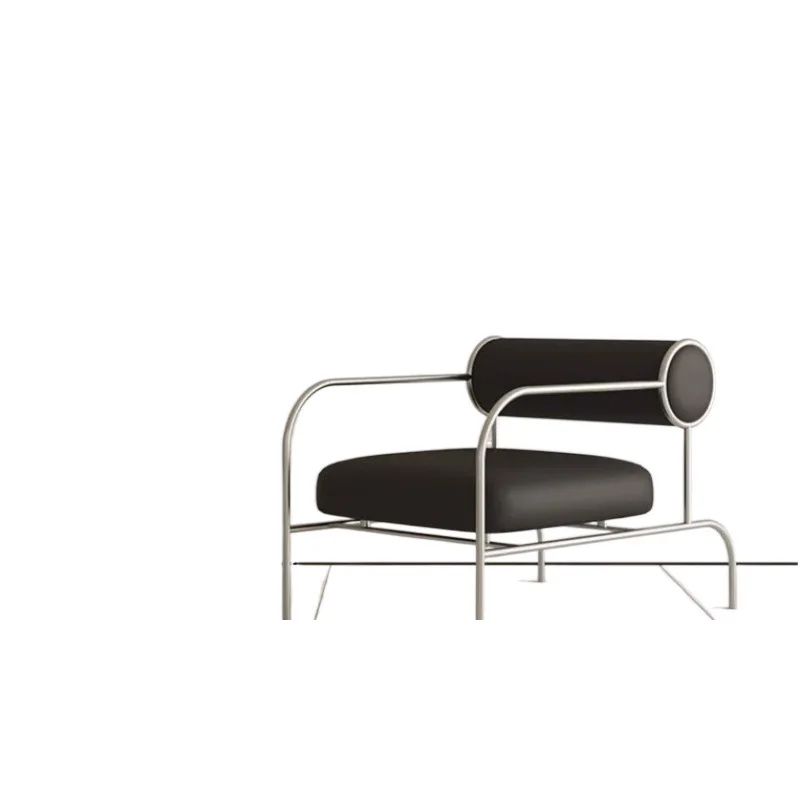 Sofa Homestay Shopping Mall Minimalist Chair Light Luxury Stainless Steel Leisure Chair