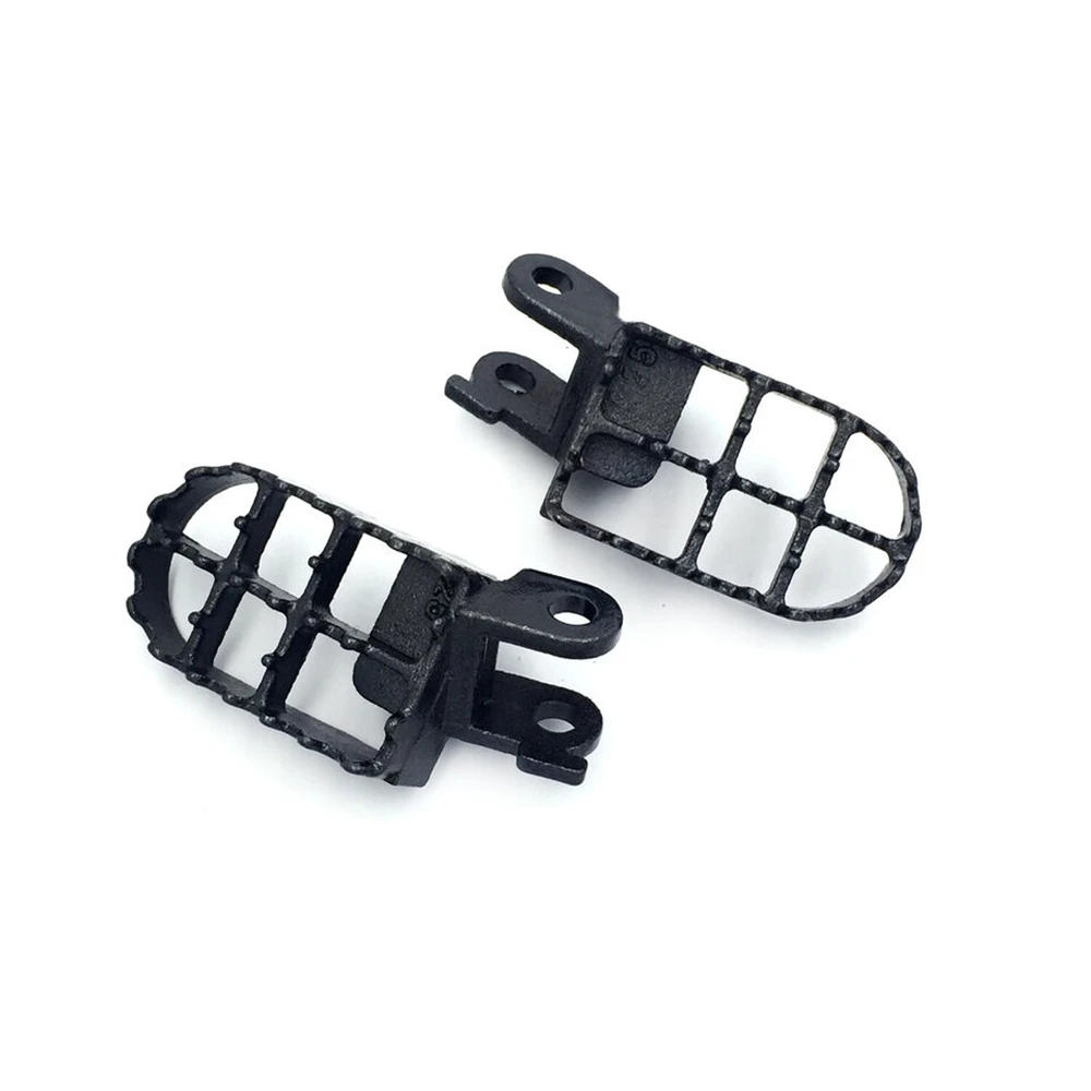 

Pair of Motocross MX Steel Foot Pegs For Honda 1991-1996 XR250L 1988-1995 XR250R Gunmetal Black Aftermarket Motorcycle Parts