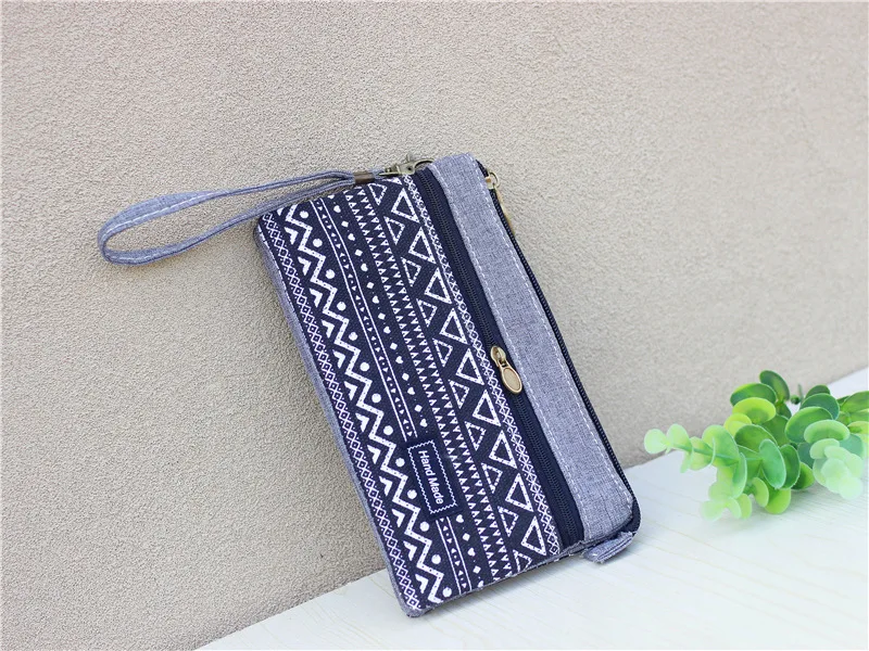 Frauen Baumwolle Lange Organizer Brieftasche Damen Geldbörse Weibliche Kupplung Kleine Telefon Tasche Geld Tasche für Kinder Kinder Mädchen Tasche – Detail 3