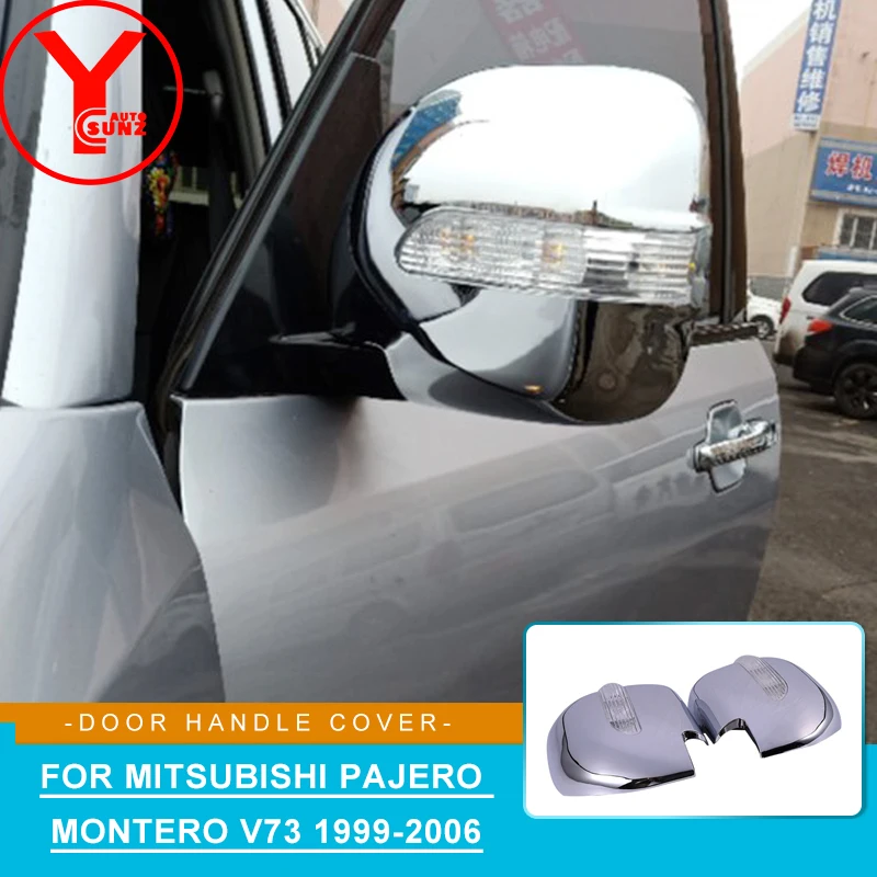 

LED Rearview Mirror Cover Side Mirror Cap For MITSUBISHI PAJERO MONTERO V73 1999-2006 Exterior Car Styling Accessories YCSUNZ