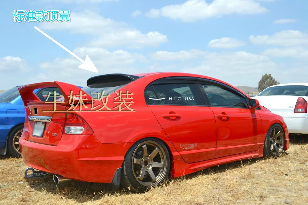 Car Styling 2006-2015 per Honda Civic Spoiler FD2 materiale PMMA di alta qualità tetto auto visiera parasole spoiler