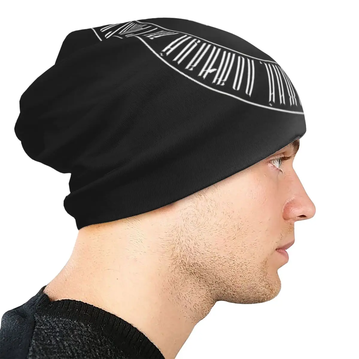 Orthodox Jesus Prayer Bonnet Hat Goth Outdoor Skullies Beanies Hat Men's Women's Warm Head Wrap Caps