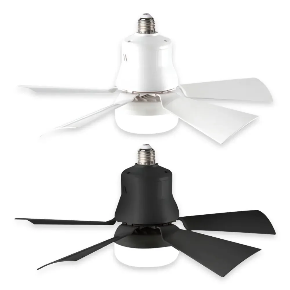 

E27 Base Electric Fans Lamp 30W Ceiling Fan Light with Remote Control for Dimming LED Lamp Lighting Fan for Living Room Bedroom