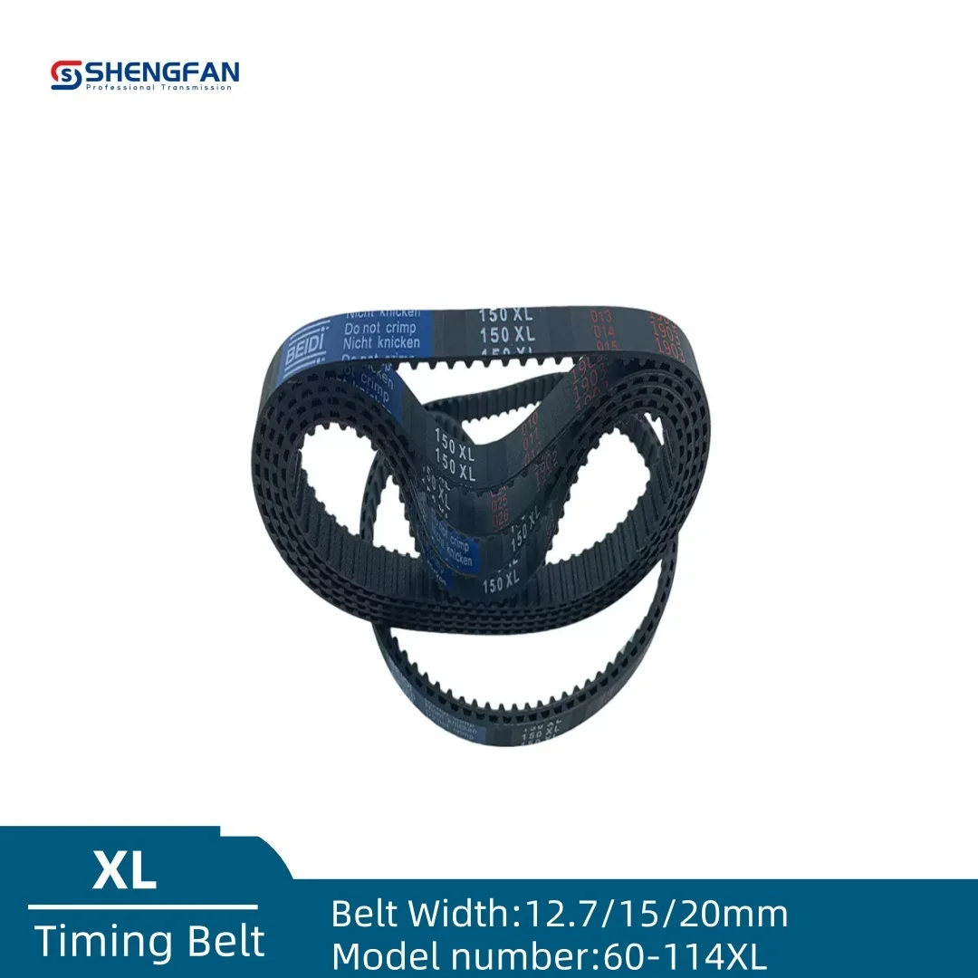 

XL High Torque Rubber Timing Belt Width 12.7mm 15mm 20mm Model number 60XL-114XL 64 66 68 70 76 78 80 82 90 96 98 100 110XL