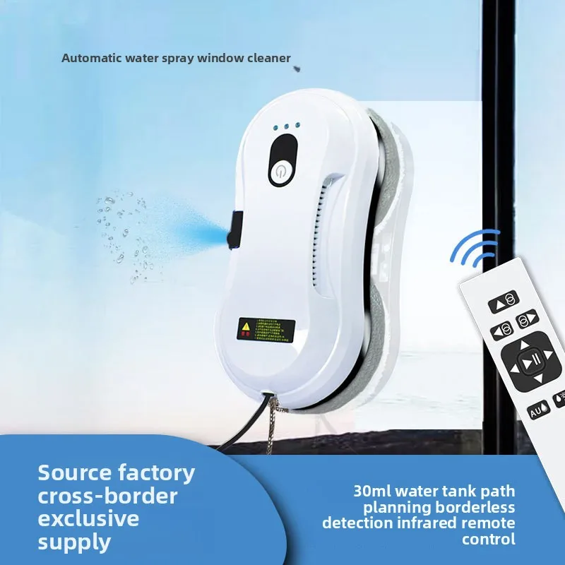 

Ultra Thin Smart Window Cleaning Robot Automatic Water Spray Remote Control Glass Cleaner