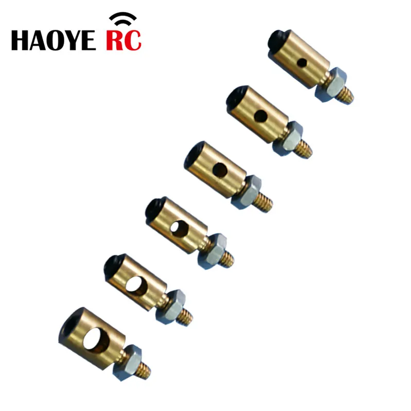 Haoye 10 Pcs Copper Pushrod Linkage PRC Stopper Servo Connectors Adjustable Easy Diameter For Rc Helicopter Airplane Accessories