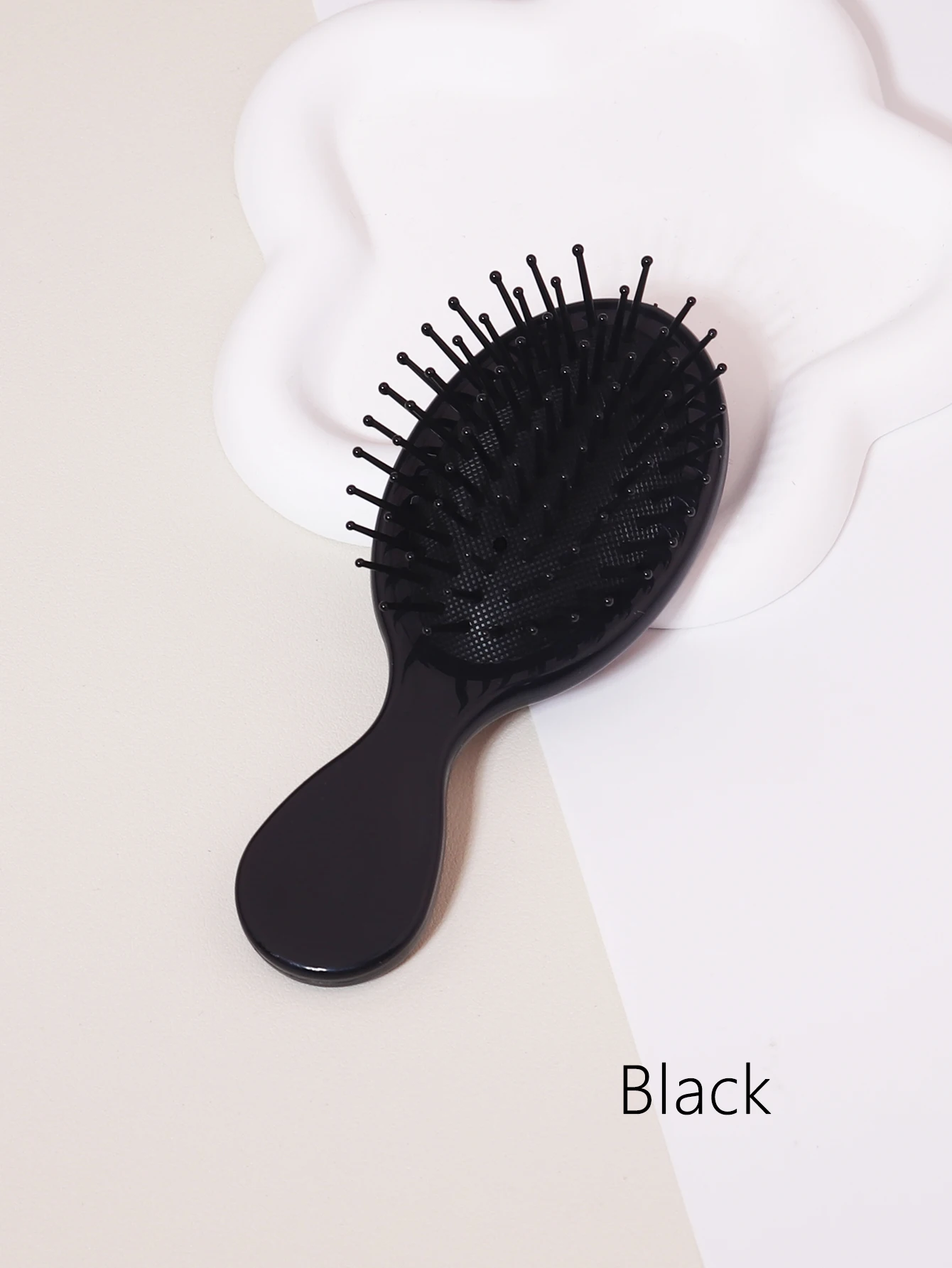 1 قطعة فرشاة شعر صغيرة محمولة للتدليك ومضادة للكهرباء الساكنة ووسادة هوائية كرتونية لطيفة لأدوات العناية بالشعر للفتيات خاصة بشعر مستعار حقيقي