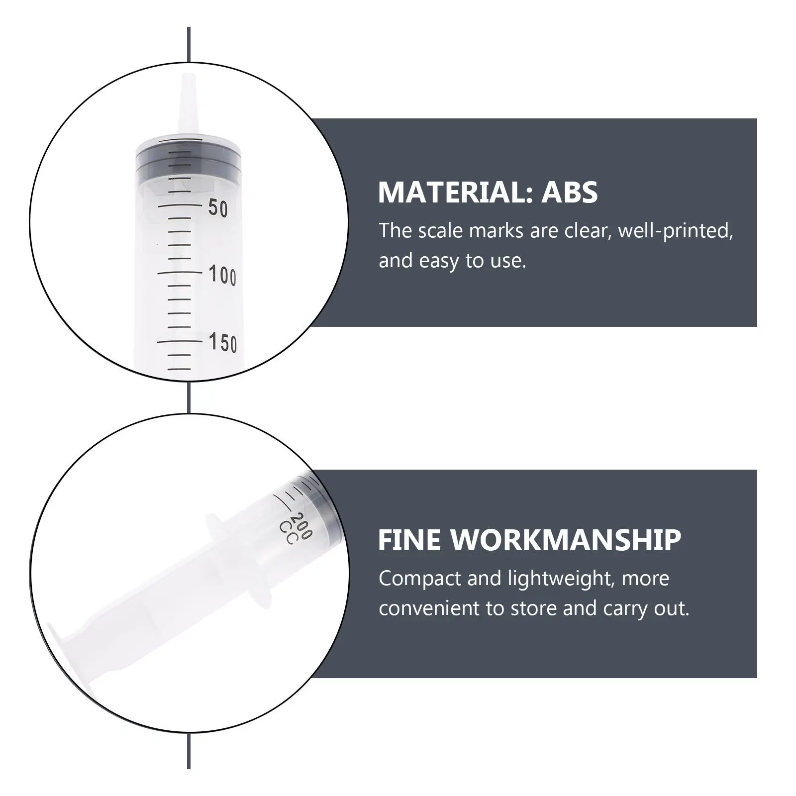 200cc Clear Marked Rubber Irrigation Syringe – Multi-Purpose Liquid Feeder for Water, Essential Oils & Storage