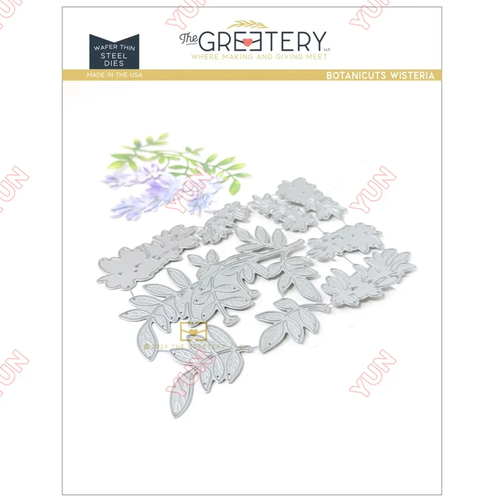 

Botanicuts Wisteria Die 2024 Newest Craft Metal Cutting Dies Scrapbooking Cut Molds Paper Knife Mould Blade Punch Decor Stencils