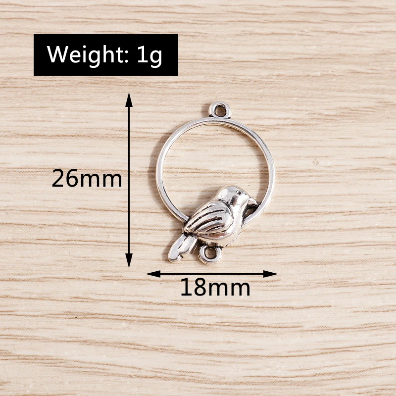 Tusember 20 Stück Legierungs-Anhänger in Form von Eule, Bär, Elefant und Pferd für Schmuck, Halsketten, DIY-Armbänder, Ohrringe, Zubehör und Bastelarbeiten – Detail 7
