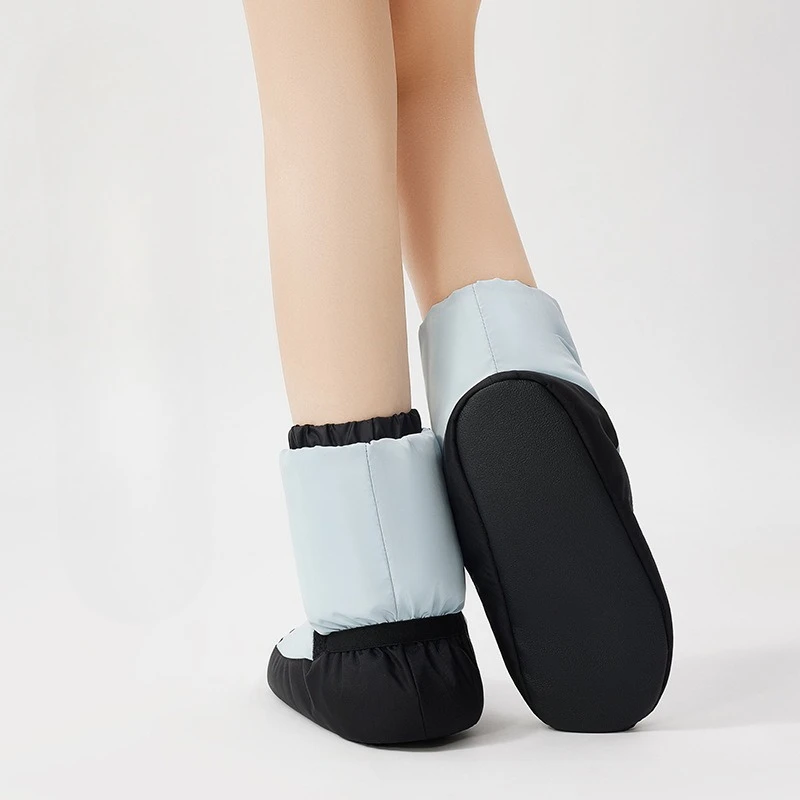 

Модные удобные балетные теплые ботинки, женская танцевальная хлопковая обувь, профессиональная утолщенная зимняя теплая обувь с подкладкой для танцев