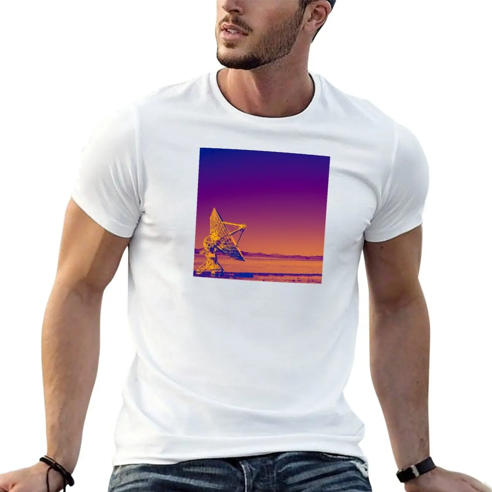 Very Large Array - Radio Telescope Dish T-Shirt graphic tee shirt cute tops Men's t shirts