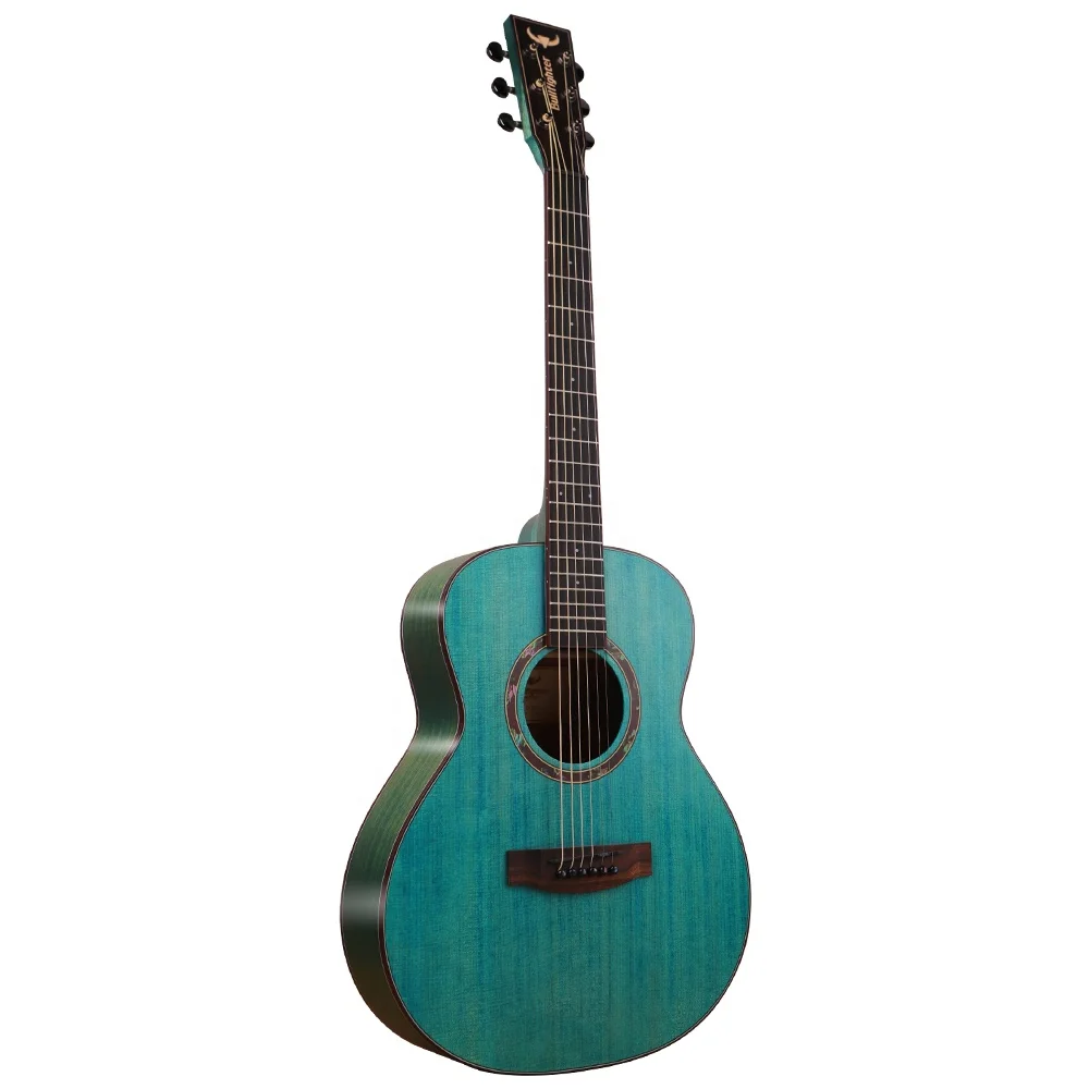 D-36A 36 Zoll Akustikgitarre, Massivholz-Decke aus Fichte & Korpus aus Sapele, Palisander-Griffbrett, Hochglanz-Finish, 6 Stahlsaiten – Detail 4
