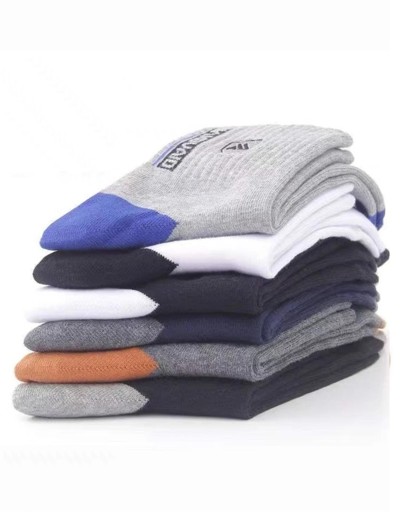 5＆10 Pairs Breathable Sports Stockings Mens Socks Sweat Absorption Deodorant Business Sox