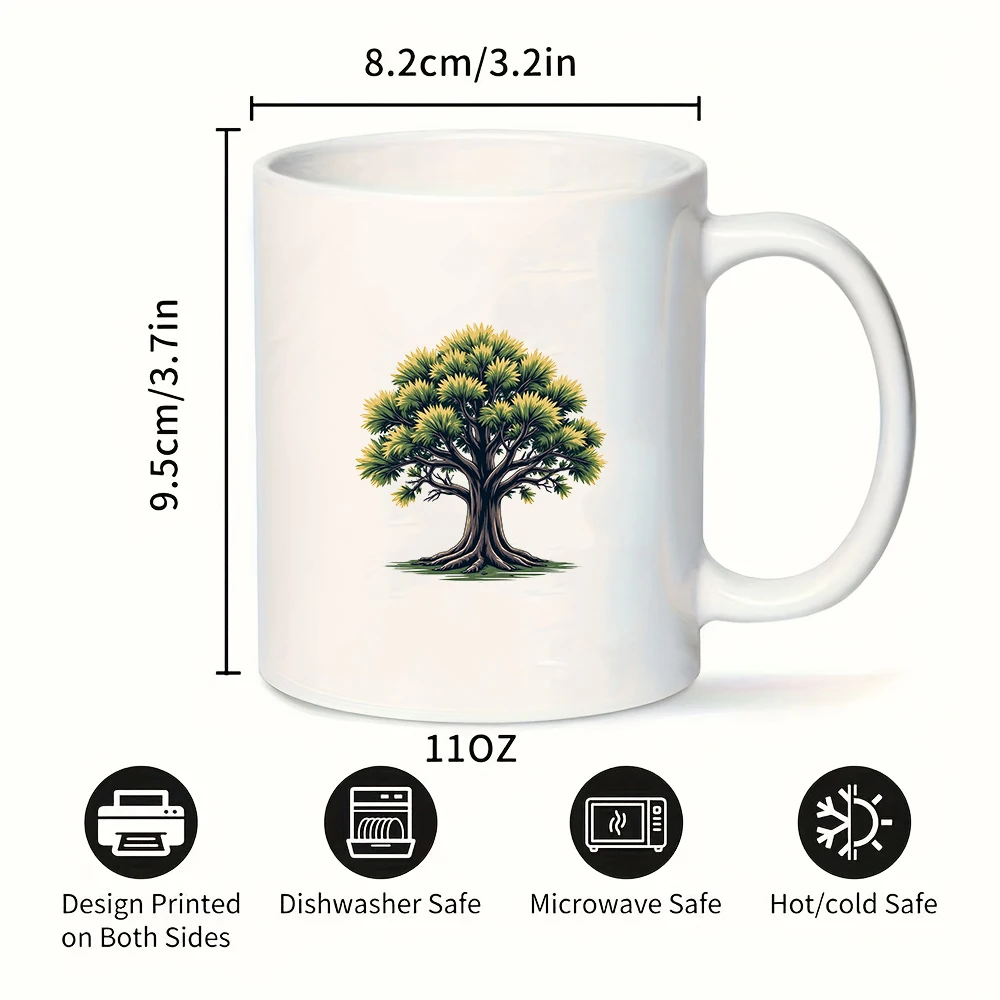 11oz Holzmaserung Tasse + Cartoon Baumstamm Tasse + Kinder Büro Tasse - Essential Weihnachtsgeschenk für die Familie