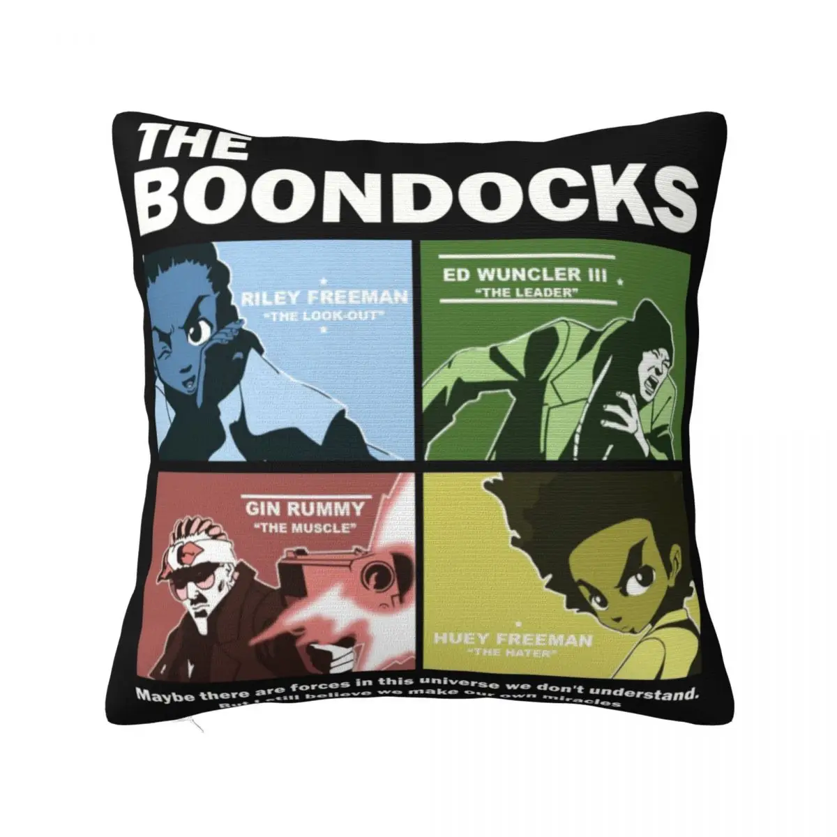 

Decorative Pillow Covers The Boondocks Product Home Riley Freeman Huey Throw Pillow Case Cover Multiple Sizes Dropshipping