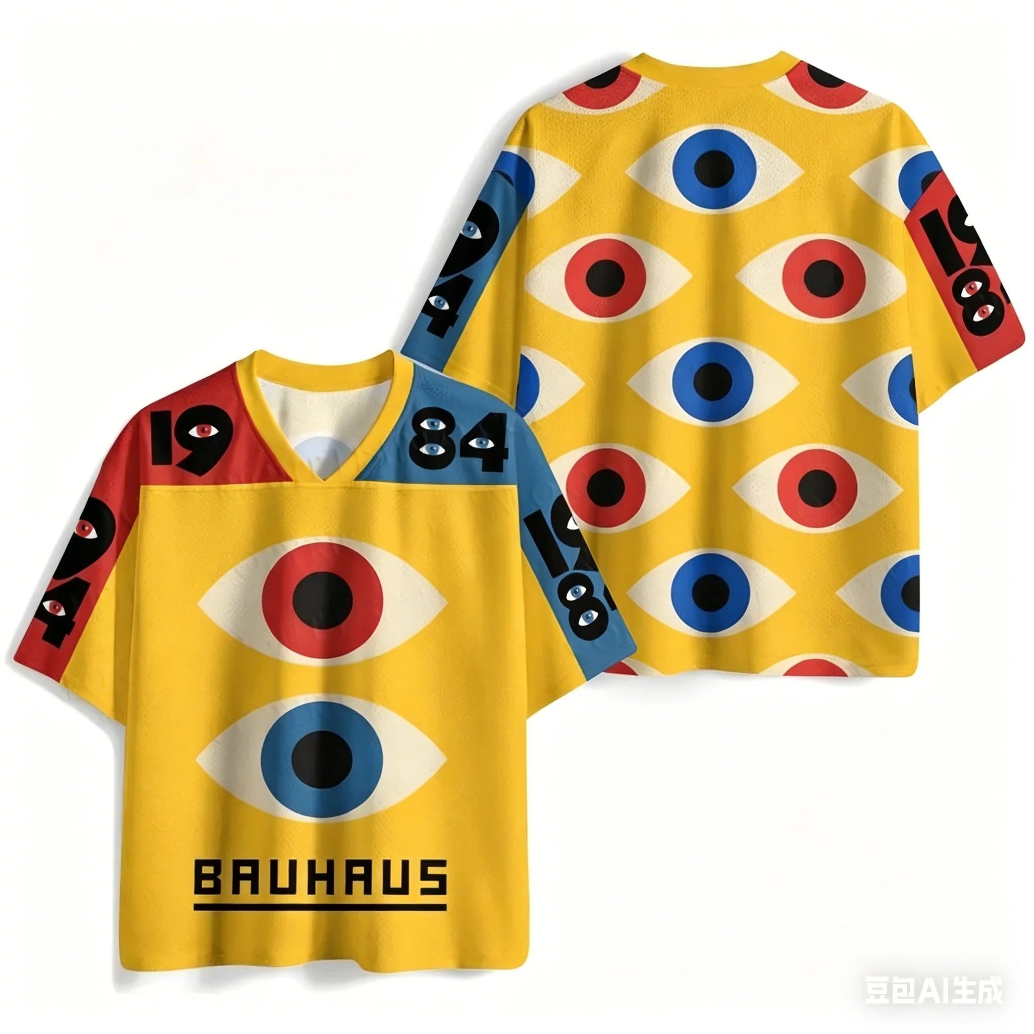 26-27 Summer Fashion Japanese Flower Style New 3D Retro Round Neck Outdoor Children's Adult Vacation V-neck T-shirt Large