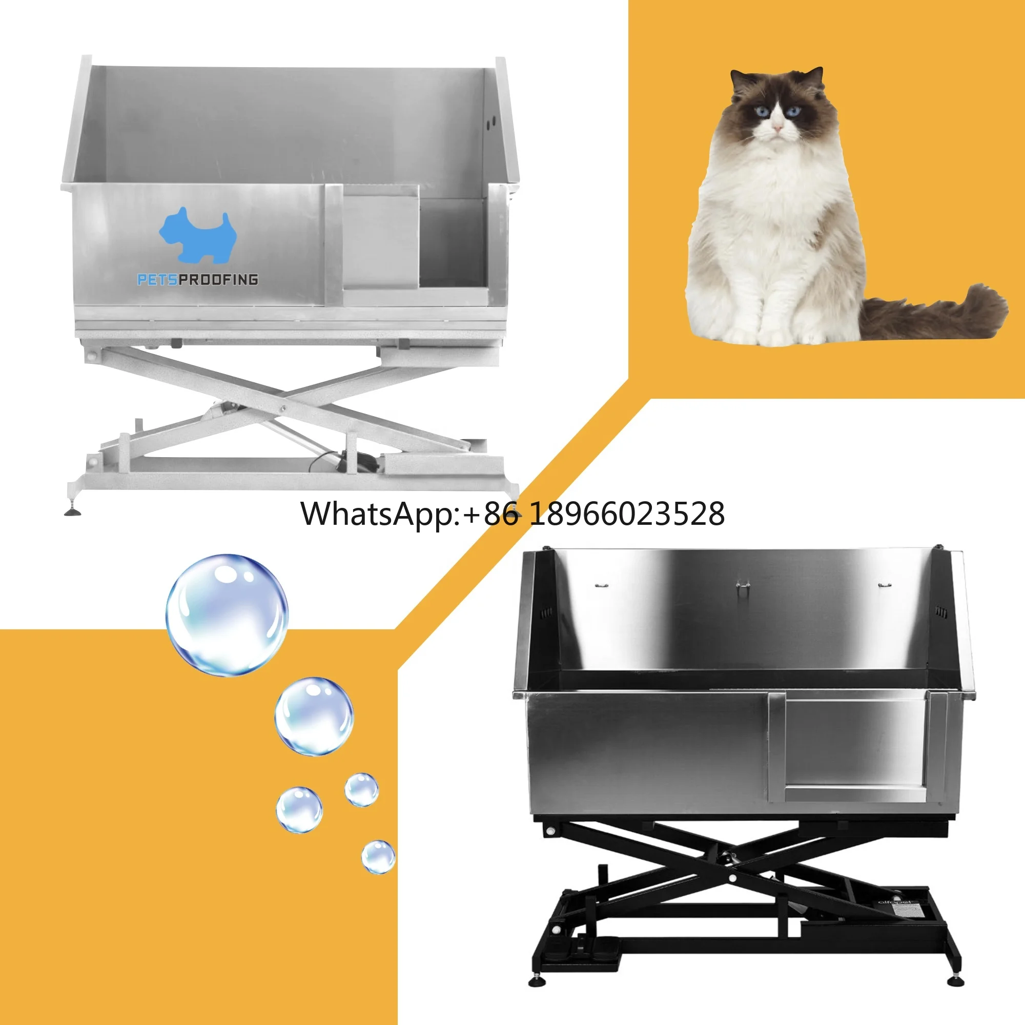 Top qualitymultifunction Stainless Steel Pet Bathtub Dog Washing Station Grooming Bath