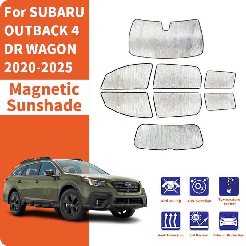 Custom Car Window Sunshade Anti-UV Car Sun Window Visors Sunshade Covers Accessories For SUBARU OUTBACK 4 DR WAGON 2020-2025