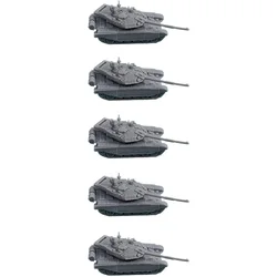 5PCS Russian T-90AM Main Battle Tank Resin Model 1/144 Scale Uncolored Battle Tanks Military Toys for Painting Decoration Hobby