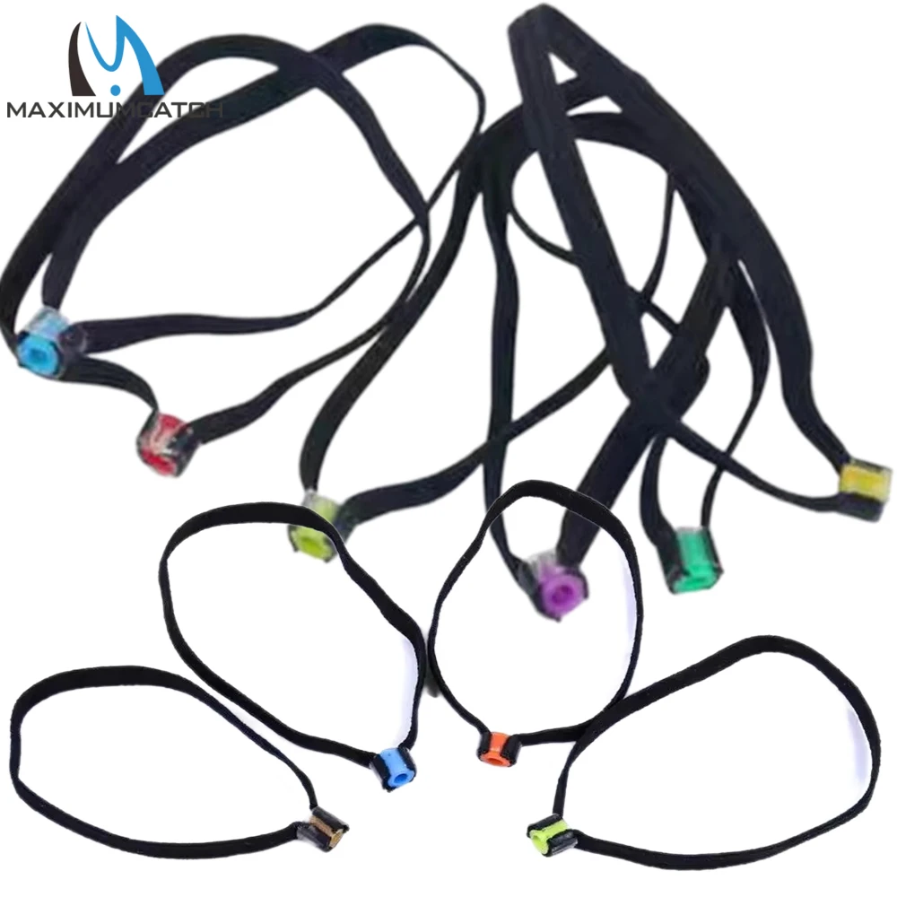 Maximumcatch 4PCS Tippet Spool Tenders Fly Fishing Tippet Holder with Elastic Cord Tippet Rings Fly Fishing Accessories