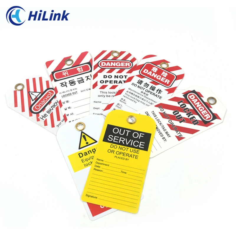 Safety Warning Lockout Tagout Tag LOTO Label For Overhaul Of Industrial Equipment