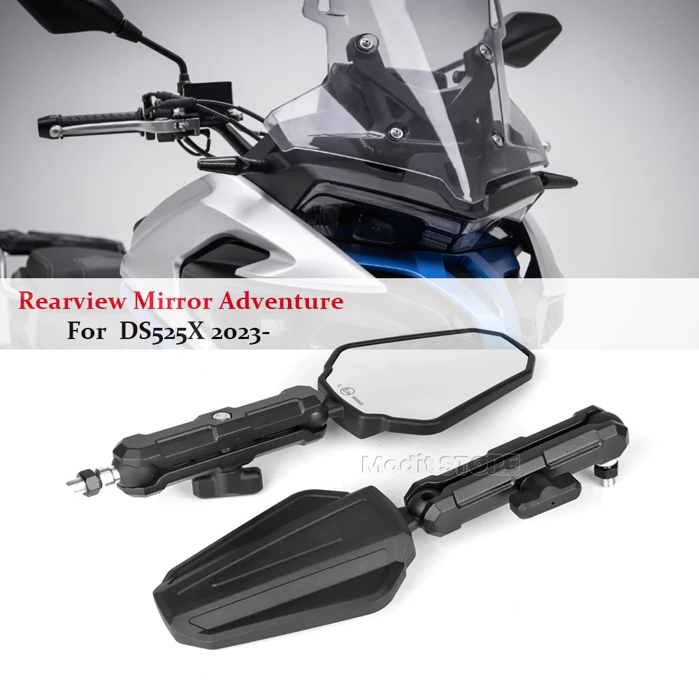 For VOGE DS525X DS 525 X 525DSX 525 DSX 2023- Motorcycle accessories Rearview Mirror Adventure ADV Foldable Mirrors