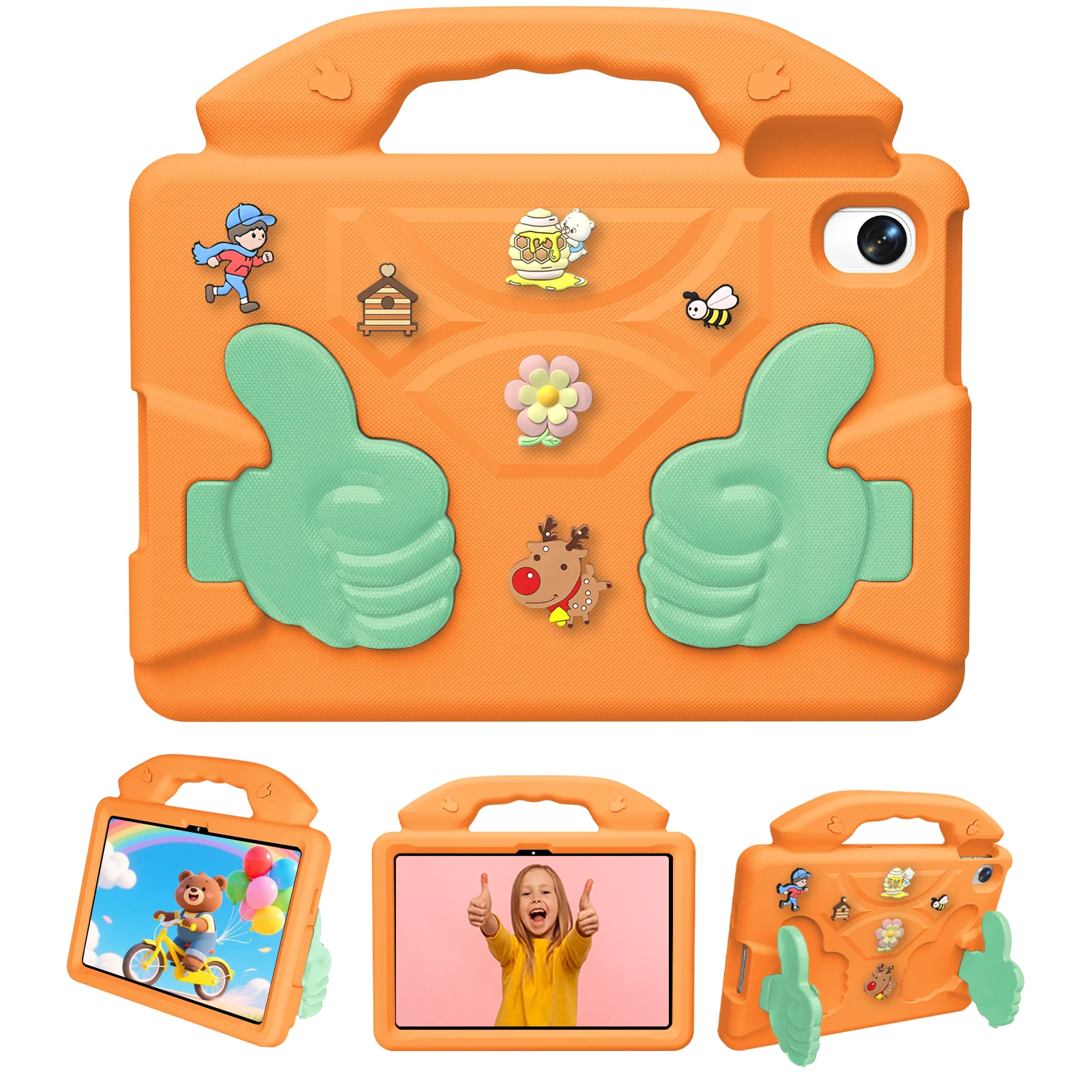 Kids Case for Xiaomi Redmi Pad 2 SE 9.7 inch 2026 Poco Pad C1 EVA Stand Handle Kickstand Tablet Cover for Redmi Pad 2 9.7