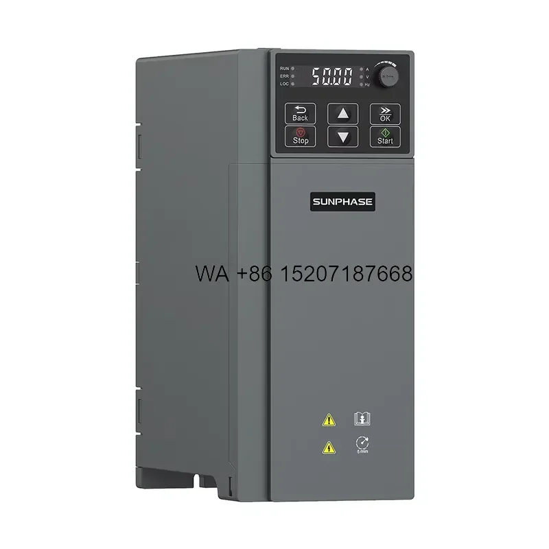 Wmwmnu for 220V VFD Interchangeable 0.75kW 1HP Solar Pump Inverter for Rural Home Daily Water Use Irrigation Pump Working