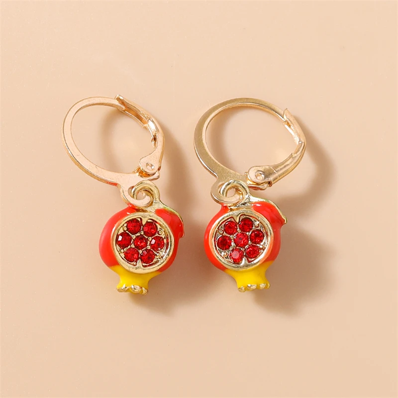 Modische Frucht-Ohrringe für Damen, Erdbeere, Apfel, Mais, Chili, Hängeohrringe, Mädchen, Party, Festival, Schmuck, Geschenke – Detail 24