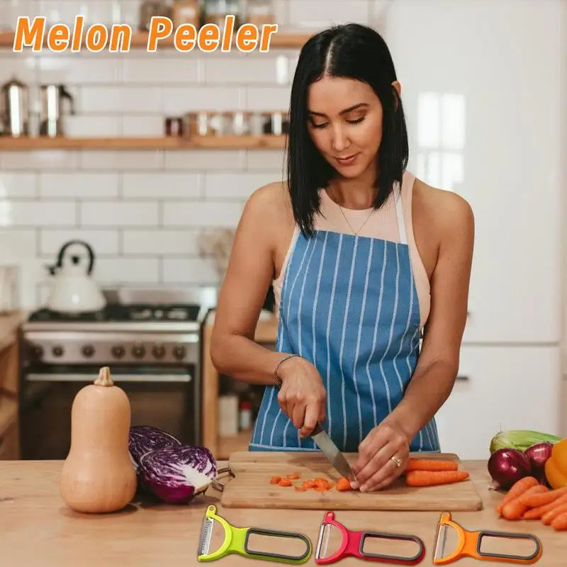 Pelapatate per frutta e verdura pelapatate da cucina Set pelapatate in acciaio inossidabile manico ergonomico antiscivolo coltello da cucina portatile