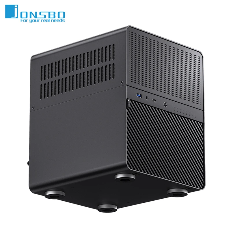 JONSBO N3 NAS Mini ITX Case All Aluminum Alloy Desktop Chassis Compact Small Form Factor HTPC Case Support ITX 250mm GPU