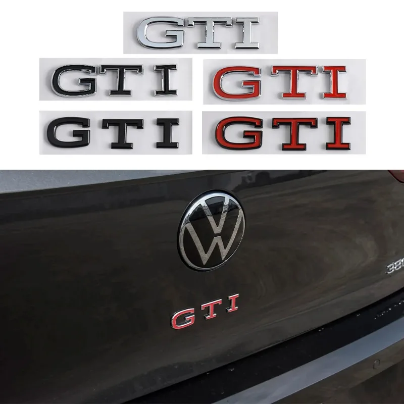 3D Car Emblem Rear Trunk Body Badge Sticker Accessories For Volkswagen GTI Golf Polo Passat Mk6 MK7 RLine Magotan Tiguan J