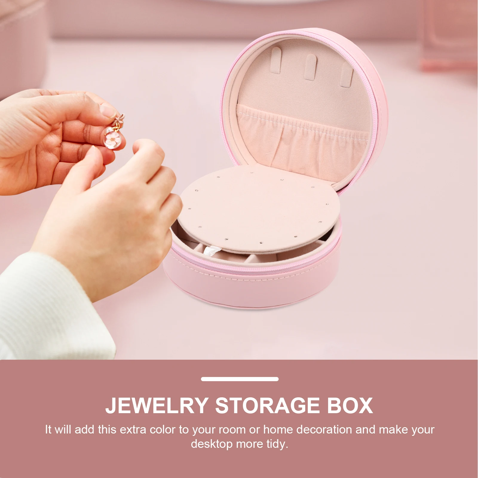 

Jewelry Box Organizer Travel Earring Jewellery Organiser Mini Case Accessory