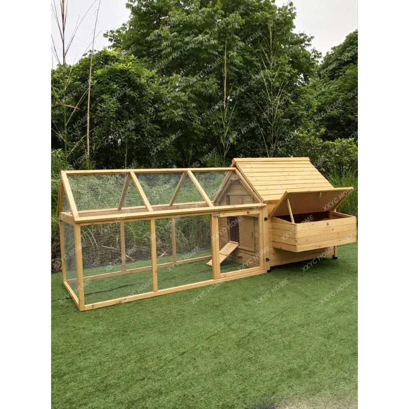 

Household Outdoor Chicken Coop Chicken Coop Extra Large Rabbit Cage Rabbit Nest Pigoen Cage Cat Cage Kennel Pet Supplies