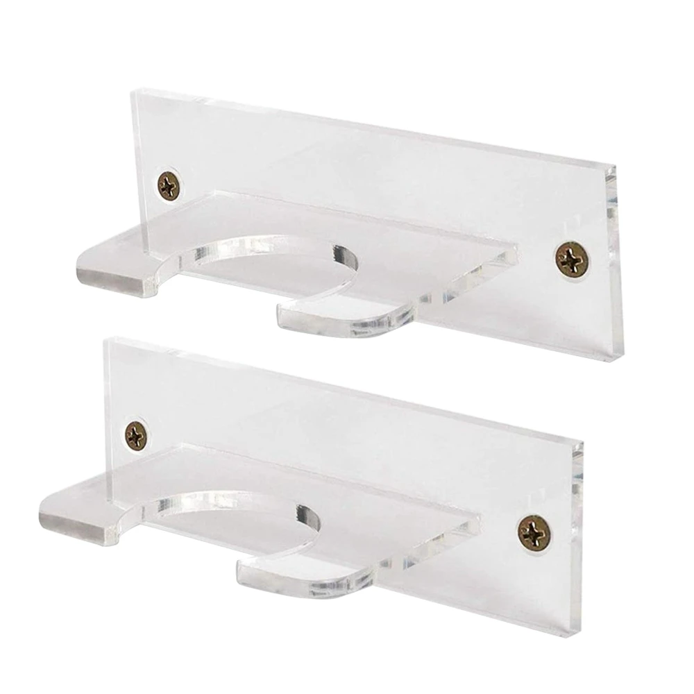 AEF5-2Pack Baseball Bat Holder For Vertical Display Acrylic Bat Hanger Wall Mount T Baseball Or Softball Bat Bat Rack