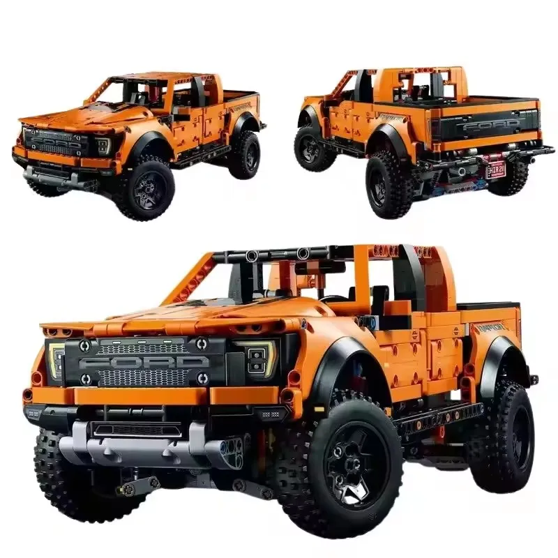 1379pcs Technical Ford Raptors F-150 Pickup Truck Racing Car Building Blocks Vehicle Assemble 42126 Model Bricks Kids Toys Gifts