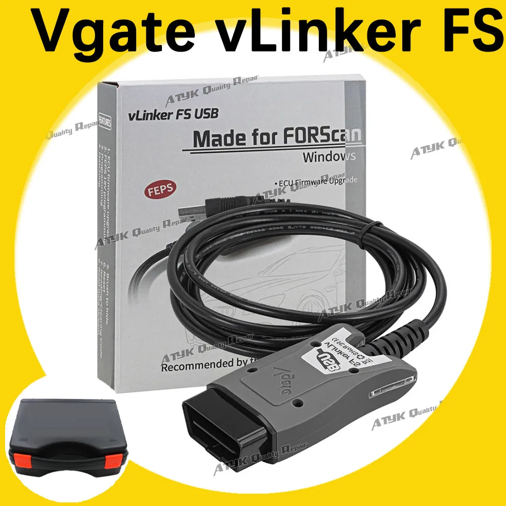 Diagnostic equipment Vgate Vlinker FS elm327 ELM 327 For Ford FORScan MS CAN/HS CAN obd2 scanner Repair interface tuning cars