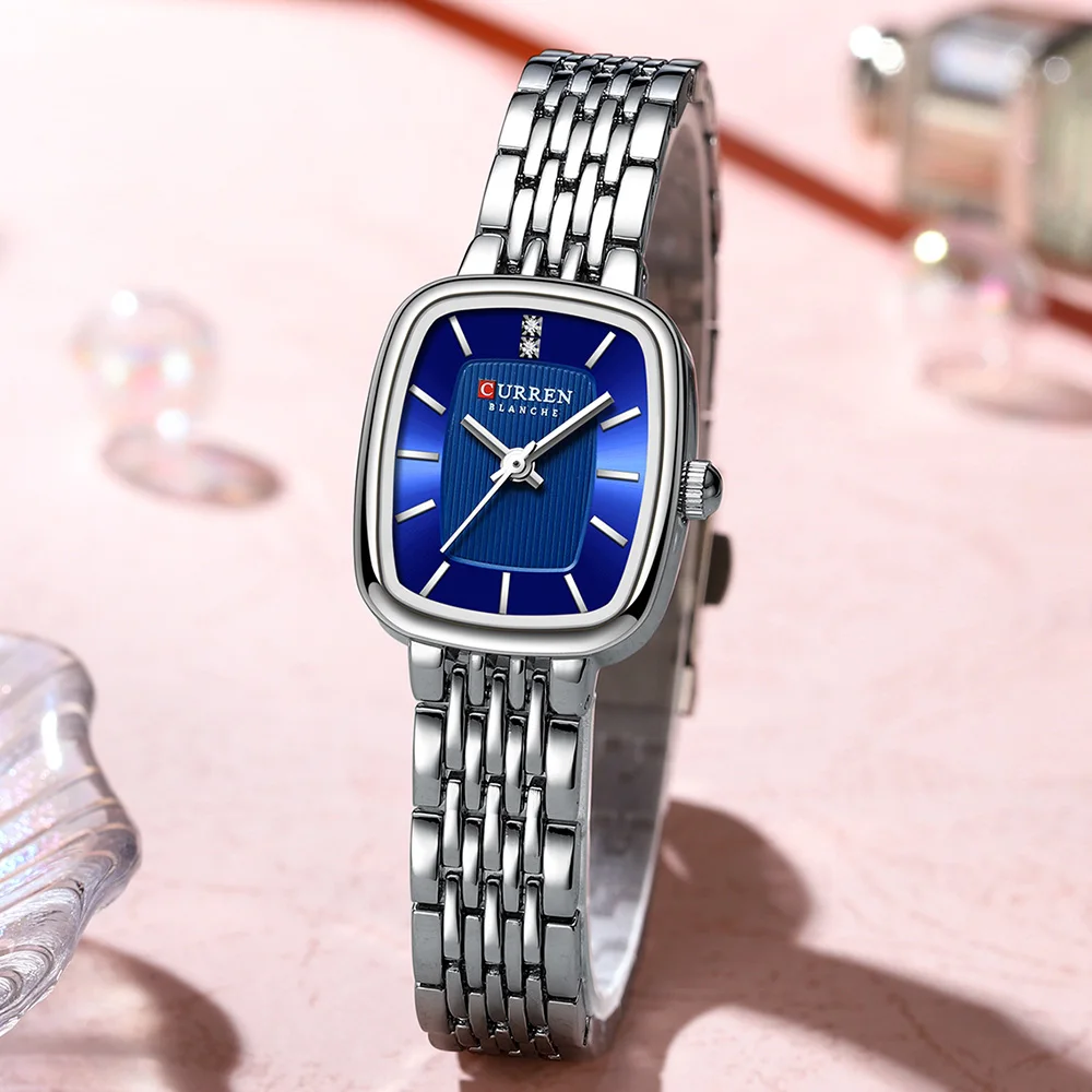 CURREN 9093 Women's Square Waterproof Watch; Simple Casual Women's Watch; Fashionable Women's Watch Ladies' Wristwatch
