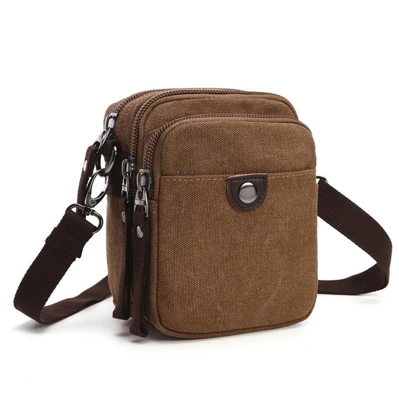 

Nesitu High Quality Vinage Durable Green Grey Blue Black Coffee Khaki Canvas Women Men Shoulder Messenger Bag M5017