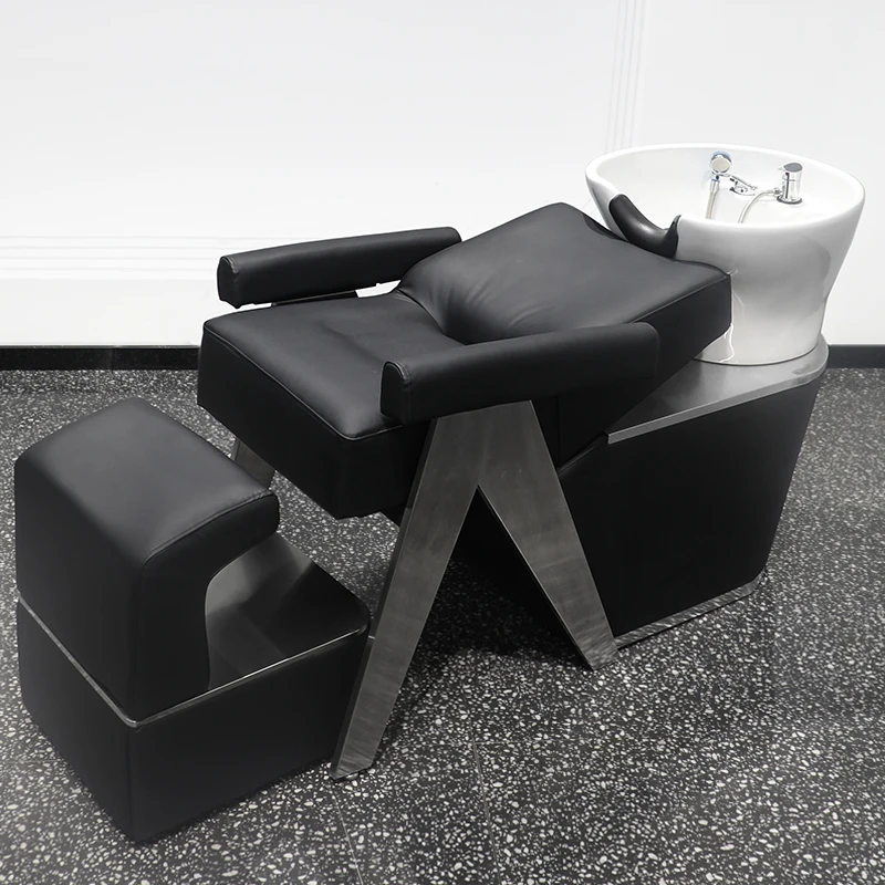 Chaises de shampoing noires personnalisées, chaise d'extension nordique, jambe de force professionnelle, meubles de chambre à coucher