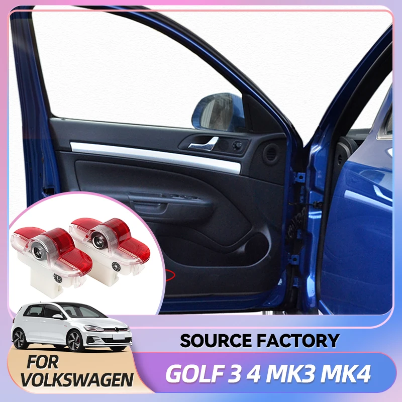 

Горячие антенны 2X НОВЫЕ светодиодные двери автомобиля Добро пожаловать Призрачная тень Предупреждающий свет Аксессуары для VW Golf 3 4 Mk3 Mk4 Jetta Touran Caddy Polo S