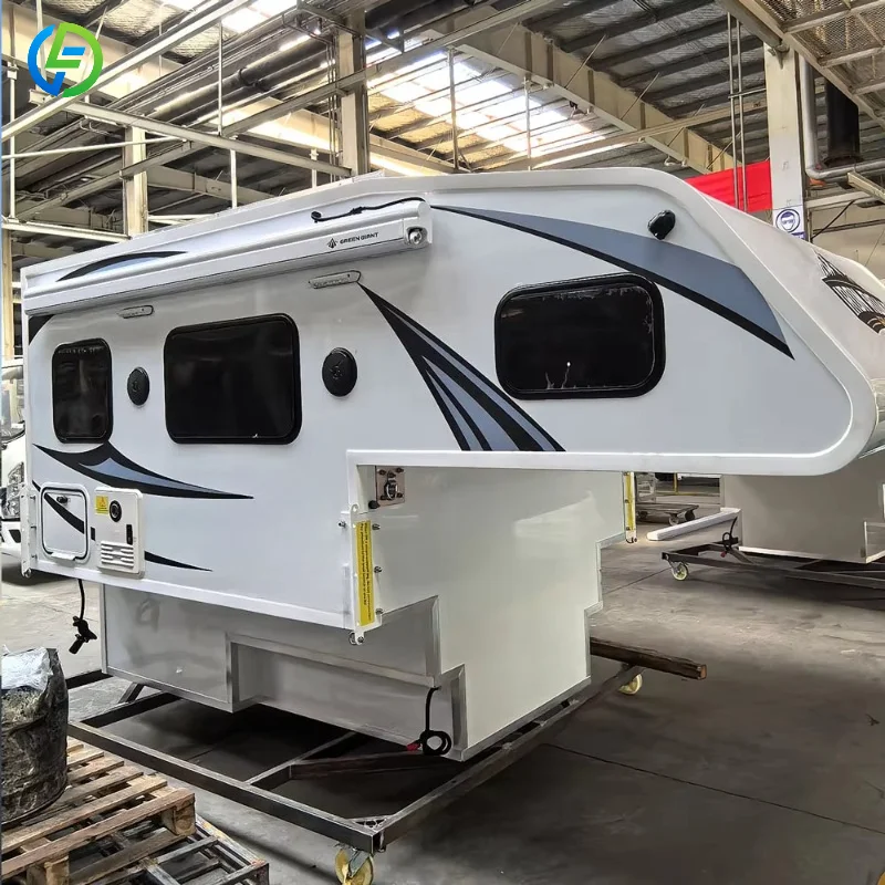 Hard Top Fiberglass Truck Camper Direct Mount on Pickup Truck Bed Custom Size for All Pickup Models Luxury Camping Camper