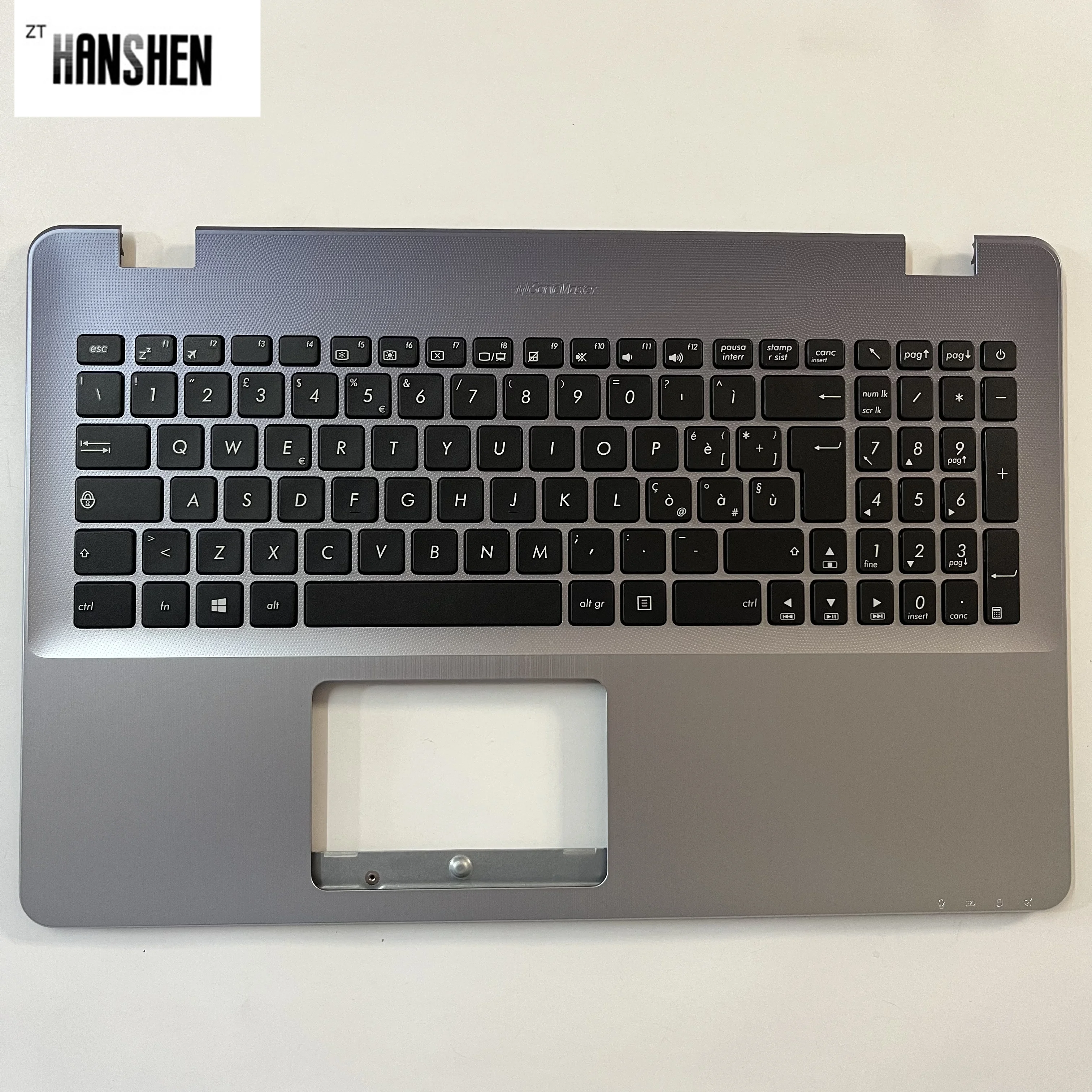 Imagem -04 - Hanshen-c Shell para Asus la sp fr gr it Palmrest Eua Reino Unido Teclado Tampa Superior X542 K542 X542u Fl8000u A580u F580u V580