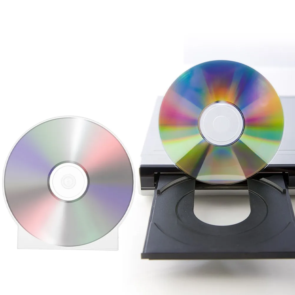 50Pcs Clear Plastic Cd Jewel Cases for Organization Protection Scratch-Dust Resistance Space-Saving Numbered Transparent Cd