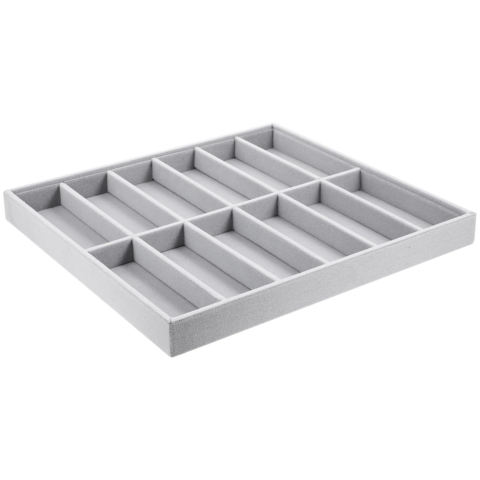 

12-Slots Multi-Grid Eyeglasses Storage Box Wear Resistant Display Case For Sunglasses Jewelry Organizer Wooden Tray Glasses Rack