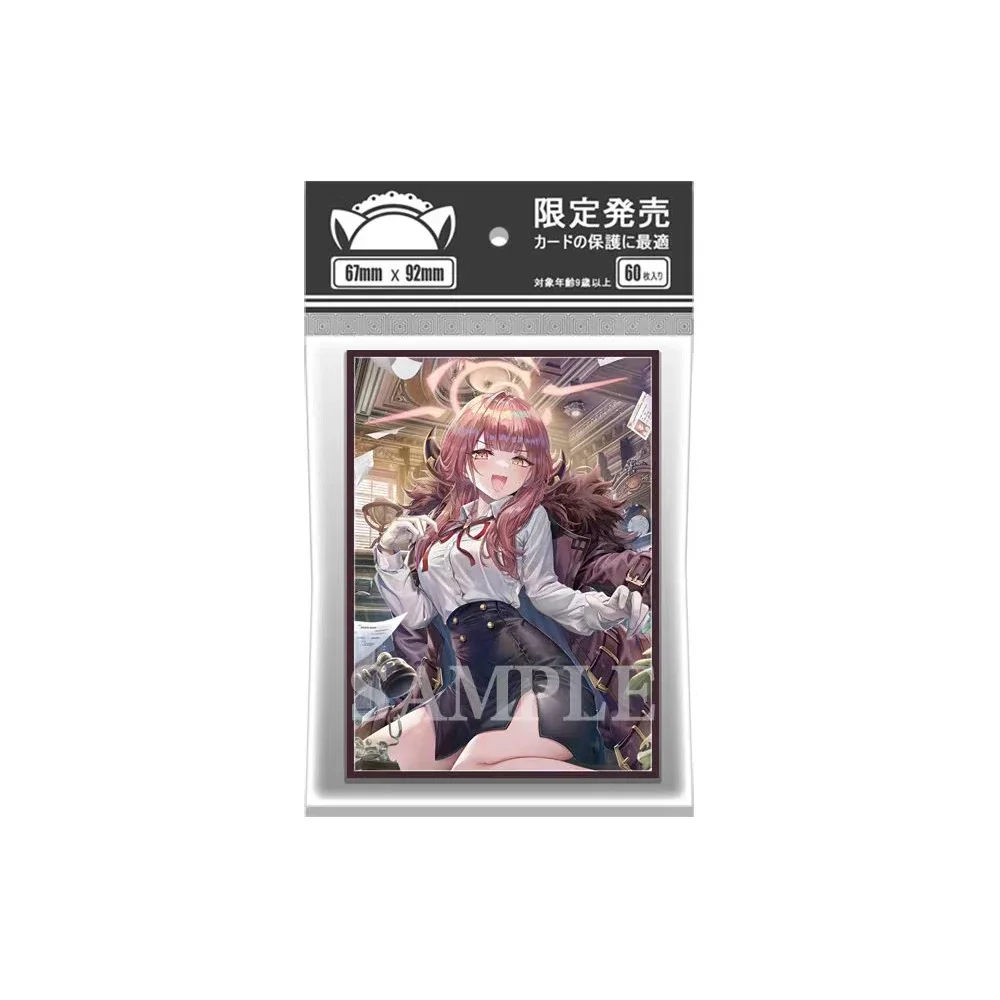 Rikuhachima Aru Cartoon Rick Deck Shielded Card Holder for MTG, PKM Game Cards, Holographic Sleeves, 67x92mm, 60Pcs